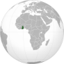 Description de l'image Ghana (orthographic projection).svg.